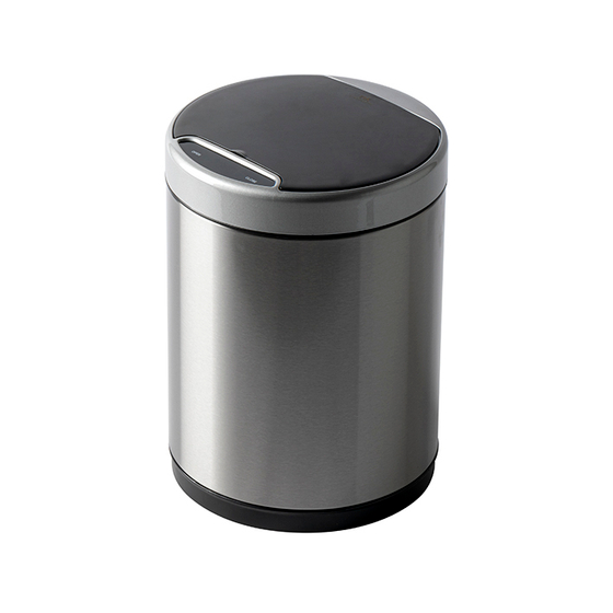 100298701 Noken Round ведро д/мусора с сенсором, 9 л, полиров.нерж.сталь h=369 мм d=249 мм