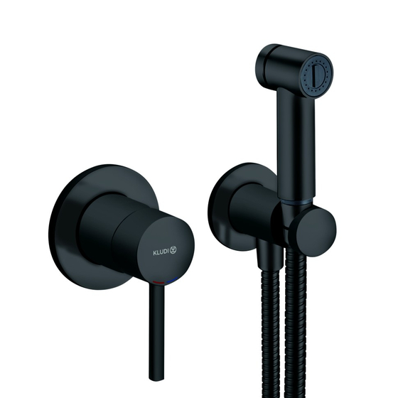 Гигиенический душ Kludi Bozz Black, черный матовый, 389983976