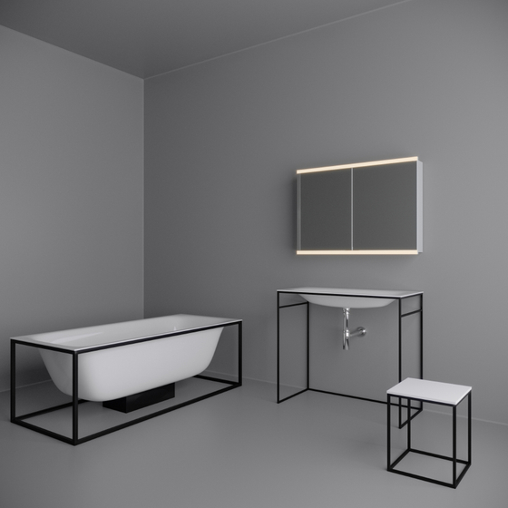 Консоль BetteLux Shape 1000*495 мм, с раковиной, черная