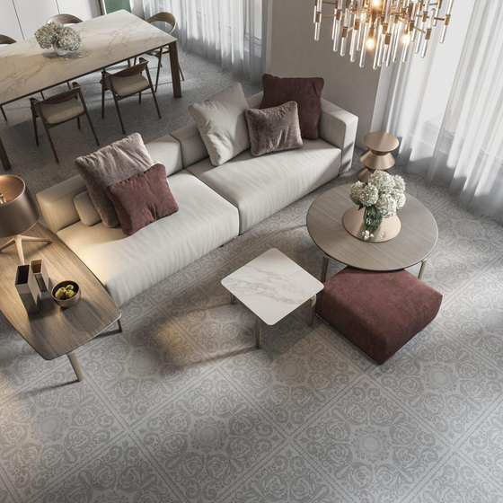 HGD/B592/SG850290R Декор Риальто серый матовый обрезной Kerama Marazzi 80x80