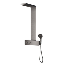 100340898 Душевая панель с термостатом Noken New Oxo, матовый титан