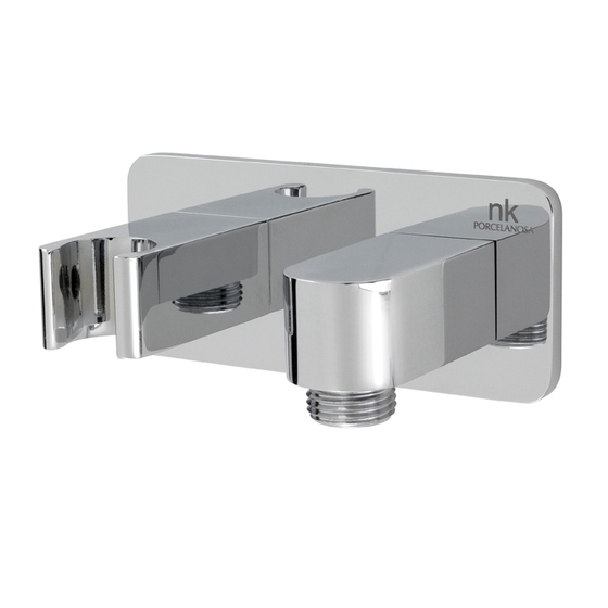 100063527 Noken Lounge Держатель ручного душа с подводом воды, хром