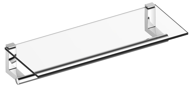 14975 010000 Keuco Plan Полка для полотенец с полочкой из ударопрочного безопасного стекла, хром