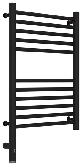 Полотенцесушитель Богема 3.0 600х400 прямая, тэн левый, Матовый черный, 31-5804-6040