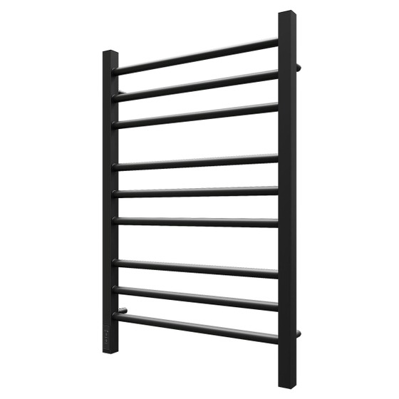Полотенцесушитель электрический Point PN70758B П9 500x800, диммер слева, черный