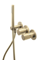 F3049TWX8VHS Spillo Tech Встроенный смеситель для душа 2 источника, с душевым комплектом, Brushed Champagne