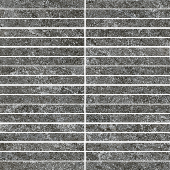 Magma Graphite Mosaico Strip мозаика Italon