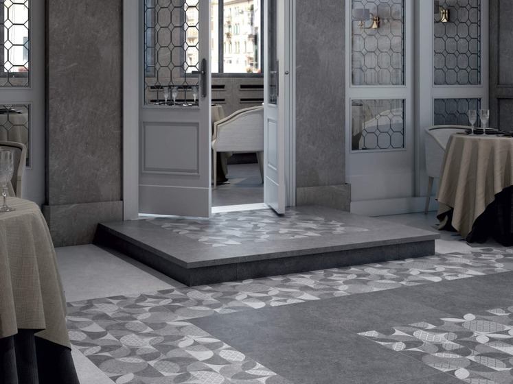 DL601420R  Фондамента темный декорированный обрезной Kerama Marazzi 60x60