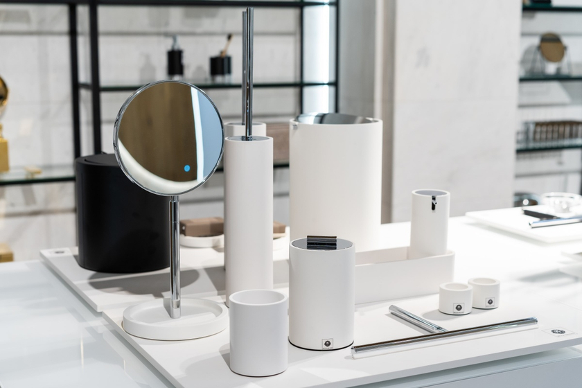 Decor Walther "Stone" Универсальная коробка, Белый/Сталь матовая (0971255 )