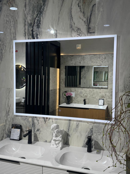 Зеркало Miralls Murano 1200x900, интерьерная + фронтальная подсветка 3в1, тач кольцо, обогрев