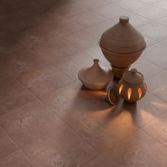 KM4040G0071N Хадду красный матовый декор. Kerama Marazzi 40.2x40.2