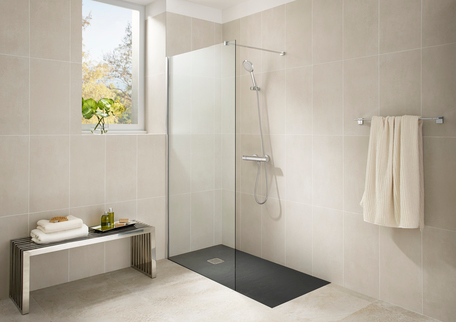 Душевой поддон Roca TERRAN, черный, 120x90x2,8 см, с сифоном, AP1014B038401400