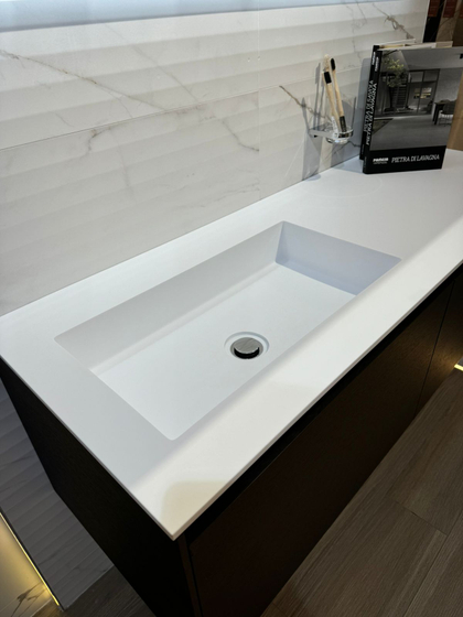 Комплект Fly 140 см (тумба 2 ящика 70см, шпон Coffee Oak+раковина) Fl.060.140.70.W07+TS110.140.HKS