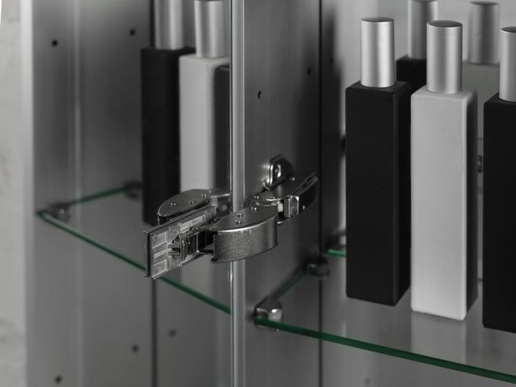 Шкаф подвесной с двойным зеркалом Noken Smart, 5 стеклянных полок, (30x170x14,5 см) 100165528