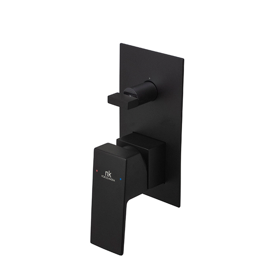 100266788 Noken Square Наружняя часть встроенного смесителя для ванны/душа, черный