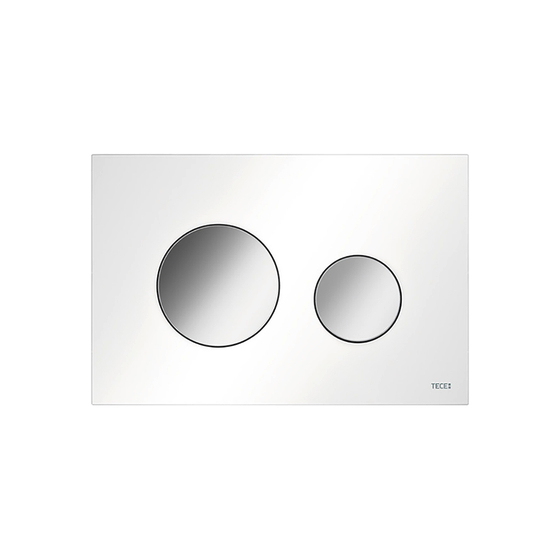9240927 TECE Loop 2.0 Пластиковая панель смыва, цвет панели белый глянец, цвет клавиш хром глянец