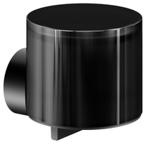 12852 379000 Keuco Reva Black Selection, Дозатор для жидкого мыла, 150 мл, чёрный матовый