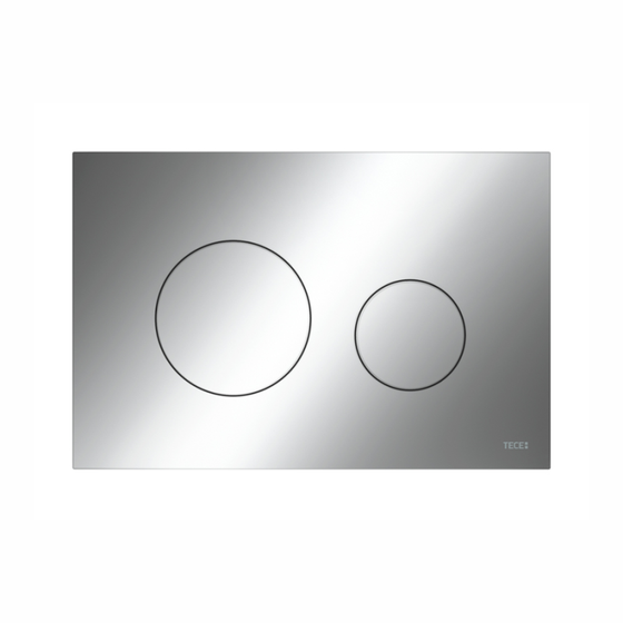 9240626 TECE Loop Пластиковая панель смыва, цвет панели хром глянцевый, цвет клавиш хром глянцевый