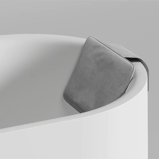 Подушка для ванны Salini 355x495x70 мм 100% олефин, кварцевый песок 1904201G Grey