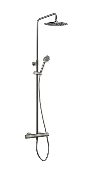 Душевая стойка с термостатом JTP Neo Brushed Black, WJ 6186405 BBL