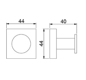 Крючок Timo Selene 12011/03 черный