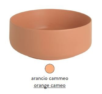 Раковина ARTCERAM, COGNAC настольная Ø 42 см, цвет arancio cammeo, COL001 13 00