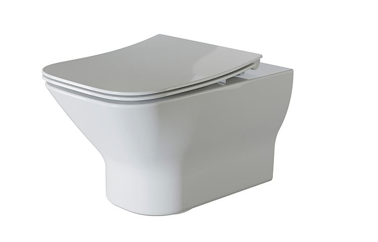 Унитаз подвесной Noken Urban C Rimless 100348617, сидение с микролифтом 100351886, 51 см