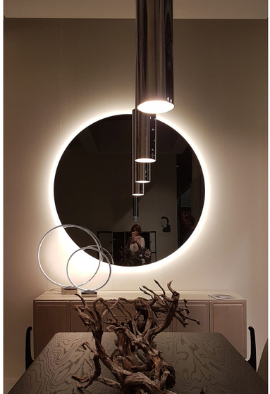 Зеркало LuxBox Minima 700x700 (круг) подсветка теплая, подогрев. сенсор на касание