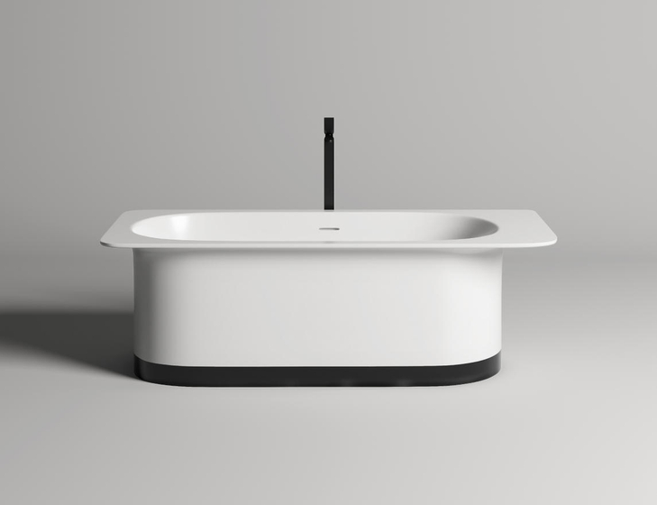 Ванна отдельностоящая Salini Ninfea Solix, 1800х820х575 мм, белая матовая, 102721M