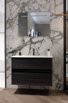 Тумба Oasis Logik 900x600x455 мм (0LGPL20900.0004) Lava Oak+раковина FRANK (0L460911CEO1)