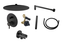 100301117 Noken Rondo Black Комплект для душа, черный