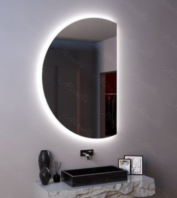 Зеркало Miralls Enigma 600x1000, интерьерная подсветка 3в1, тач кольцо, обогрев