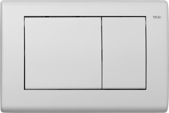 9240322 TECE Planus Панель смыва унитаза, материал металл, цвет панели белый матовый