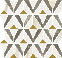 Stellaris Grey Mosaico Orpheus Lux 33.8х31.5 мозайка Italon