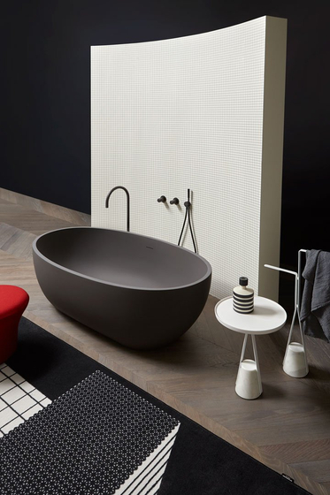 Ванна AntonioLupi "ReflexLight" 1690x890x530 мм, цвет Basalto (Colormood)