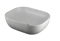 Раковина Noken Slender 100255385, белая матовая, тонкая керамика 49x40 см