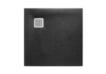 Душевой поддон Roca TERRAN, черный, 90x90x2,8 см, с сифоном, AP10338438401400