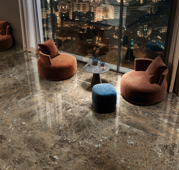Charme Deluxe Emperador Dark Lux керамогранит Italon 80x160