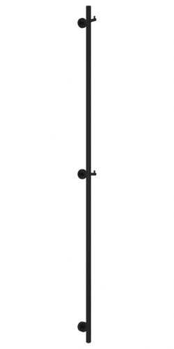 Полотенцесушитель Аскет 1650, Матовый чёрный, 31-0850-1650