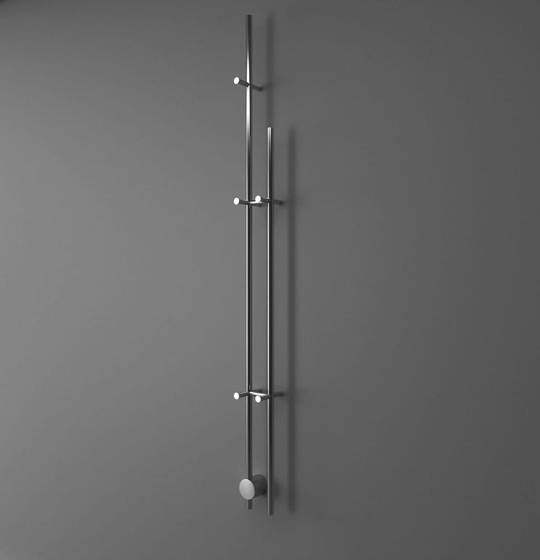 Полотенцесушитель Broner Bruno Due, вертикальный, 170 см, с кнопкой, хром, BRD.094.170.0000.P