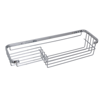 Прямоугольная двухуровневая мыльница Noken Hotels, 40x12 см, хром, 100103944