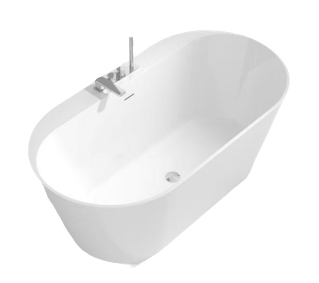 Ванна HB8025-7 акриловая(1700х800х600) свободностоящая,смеситель на борту