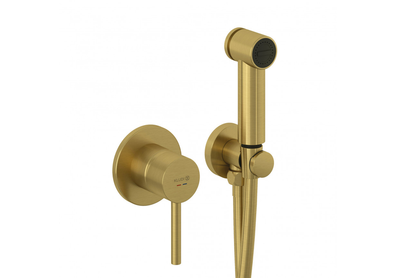 Гигиенический душ Kludi Bozz, брашированное золото, 38998N076