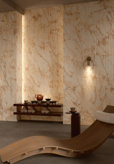 Cristallo Macchia Vecchia Rain керамогранит 3.5 мм Laminam 120х300