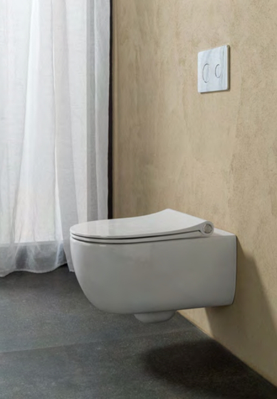 Унитаз подвесной Noken Acro Compact Rimless 100251883, сидение микролифт 100268639, 54 см, белый