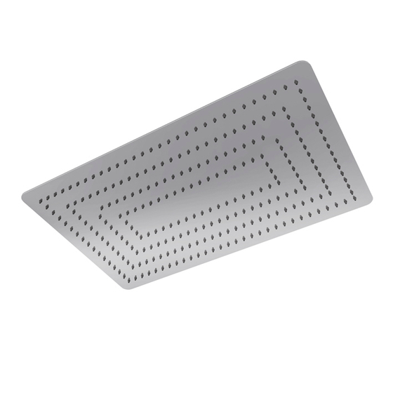 100090135 Noken Square Верхний душ без шарового соединения, 50х30 см, хром