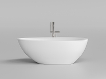 Ванна DA-B001-C отдельностоящая (1620х800х550), Solid Surface,белая