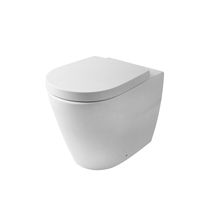 Унитаз приставной Noken Acro Compact 100228733, сидение микролифт 100311404, 55 см