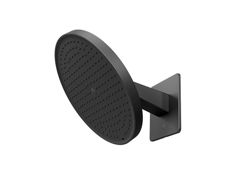 100360841 Noken Plump Round Верхний душ D=300, с кронштейном, черный матовый