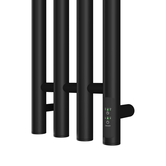 Полотенцесушитель 212x1200 электрический Point Деметра  диммер справа,PN12832B черный